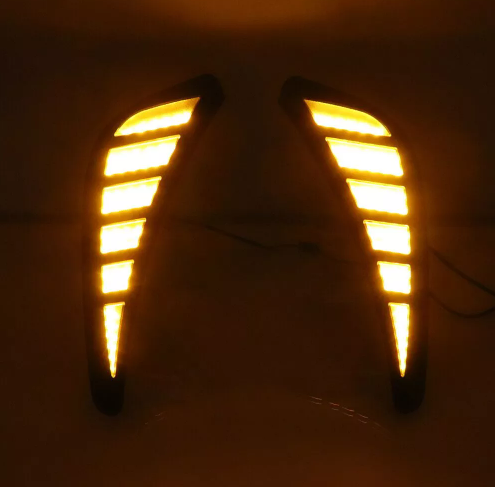 KEEN Car Part LED DRL for Toyota Corolla GR Sport 2021 2022 Daytime Running Lamp Fog Lights with Flow Turn Signal Headlight