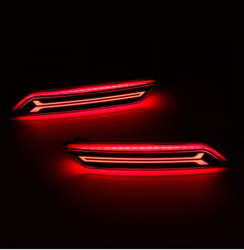  KEEN 2 Functions Rear Bumper Reflectors led for Honda City 2018-2020 Tail Light Brake Parking Signal Lights