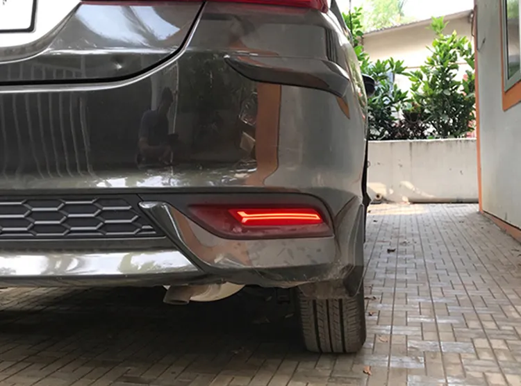 KEEN 2 Functions Rear Bumper Reflectors led for Honda City 2018-2020 Tail Light Brake Parking Signal Lights