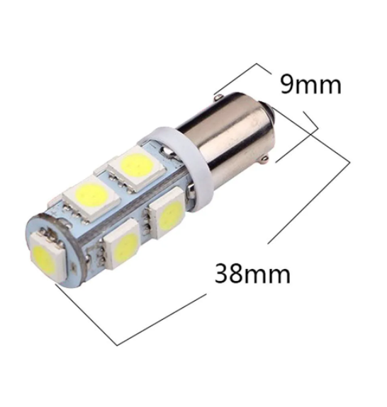  KEEN 12V LED BA9S 5050 9SMD T4W Wedge Side Clearance Lamp Auto Roof Reading Lights H5W License Plate light