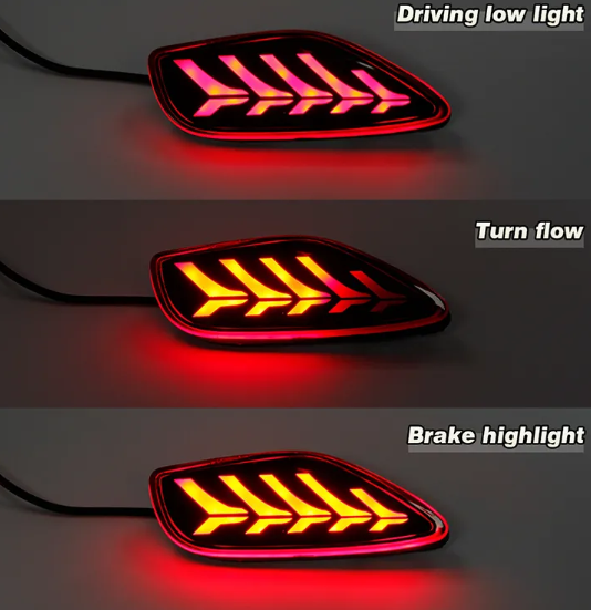  KEEN Car LED For Kia 2019 2020 2021 Seltos KX3 Led Rear Bumper Reflector Light taillight parking brake turn signal