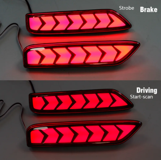  KEEN Rear Bumper Light for Mitsubishi Xpander Cross 2022 Start Scan Taillight Flash Brake Warning Signal Reflector Accessories