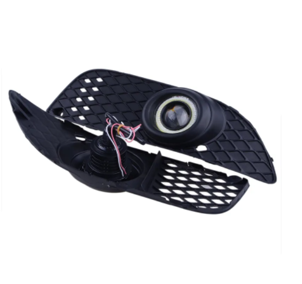  KEEN LED Angel Eyes Fog Lights for Mitsubishi Lancer 2008-2012 Front Driving Fog Lamp Projector Kits with Cable