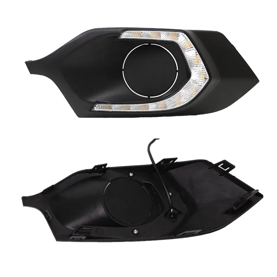 KEEN DC12V LED For Car 2015 2016 2017 Mitsubishi Pajero DRL LED Daytime Running Lights Fog Lamp Cover Accessories Bulb