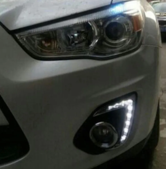 KEEN For Mitsubishi ASX 2013 2014 2015 Car Vehicles DC 12V Daytime Running Light DRL Fog Light Day Driving Daylight Lamp