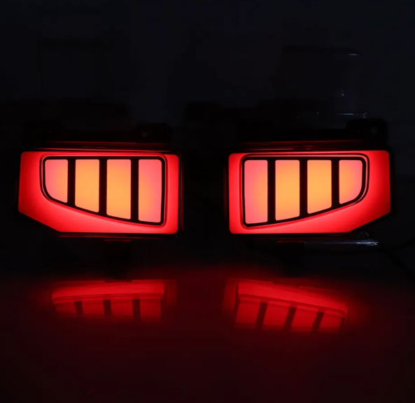  KEEN Auto Tail Lamp for JEEP Gladiator Wrangler Pickup 2019-2022 Rear Bumper Reflector Led Brake Dynamic Turn Signal Lights