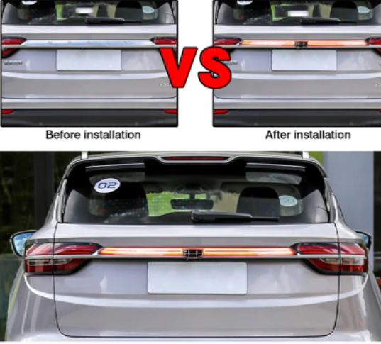  KEEN 12V Auto Tail Light for GEELY Coolray 2019-2021 Third Brake Stop led Turn Signal Rear Bumper Lights Tail Through Lamp