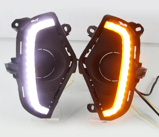 KEEN 12V Car LED DRL for 2019 2020 Toyota RAV4 Daytime Running Light RAV 4 Fog Lamp Auto Flow Turn Signal Lamp