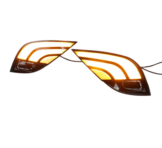 KEEN Daytime Running Lamp for Toyota Camry 2018-2019 LED DRL Driving Fog Lamp Cover led with Flow Turn Signal