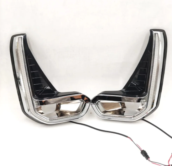   KEEN Auto Daytime Running Light for Toyota Hilux Revo 2020-2021 LED DRL Yellow Turn Signal 12V Fog Light Cover LED