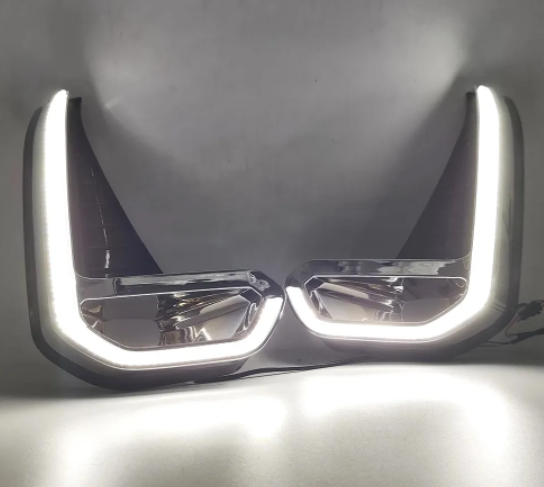   KEEN Auto Daytime Running Light for Toyota Hilux Revo 2020-2021 LED DRL Yellow Turn Signal 12V Fog Light Cover LED