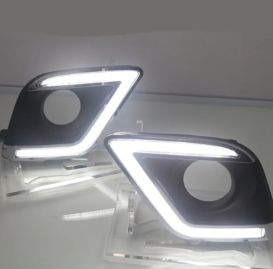  KEEN for 2015 2016 Hilux REVO Car LED DRL 6000K White amber Waterproof 12V DRL led daylight fog light led headlight