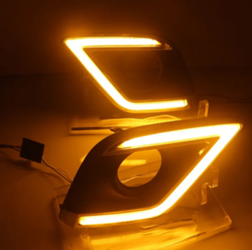  KEEN for 2015 2016 Hilux REVO Car LED DRL 6000K White amber Waterproof 12V DRL led daylight fog light led headlight