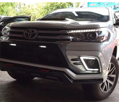  KEEN for 2015 2016 Hilux REVO Car LED DRL 6000K White amber Waterproof 12V DRL led daylight fog light led headlight