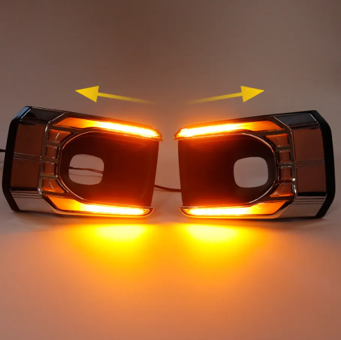   KEEN Newest Daytime Running Light Fog Lamp for Toyota Hilux Rocco 2020-2021 LED DRL Yellow Turning Lamp