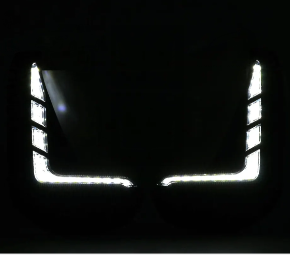   KEEN Super Bright Car Led Daytime Running Lights White Flow Yellow Turn Signal For 2020 2021 HILUX DRL LED Fog Lamp Cover Bulb