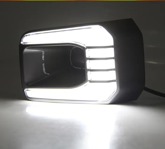   KEEN New 12V Led Car Specific Daytime Running Light For 2020 2021 HILUX ROCCO DRL White With Amber FlowTurn Signal Light