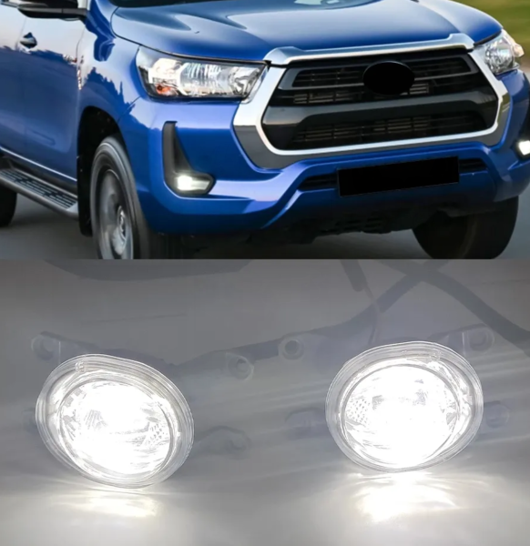 KEEN Front Bumper LED Fog Lamp For Toyota Hilux Revo 2020 2021 Driving Foglight with Cable Headlights