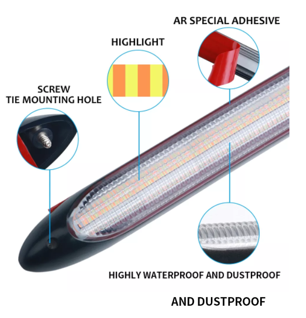   KEEN 12V Universal Car White Scan Flexible Led DRL Headlight Strip Flow Turn Signal Fog Lamp Daytime Running Light Accessories