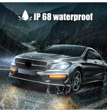   KEEN 12V Universal Car White Scan Flexible Led DRL Headlight Strip Flow Turn Signal Fog Lamp Daytime Running Light Accessories