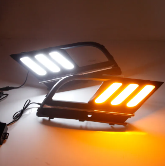 KEEN LED Daytime Running Lamp for VW Jetta Mk6 Sagitar 2016 2017 2018 Car LED DRL Fog Lamp Cover Headlight