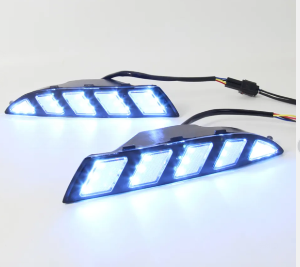   KEEN Factory Supply LED DRL for VW Volkswagen Scirocco R 2010-2013 Daytime Running Light Driving Fog Lamp Flow Turning Headlamp