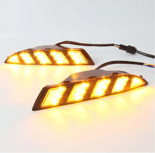   KEEN Factory Supply LED DRL for VW Volkswagen Scirocco R 2010-2013 Daytime Running Light Driving Fog Lamp Flow Turning Headlamp