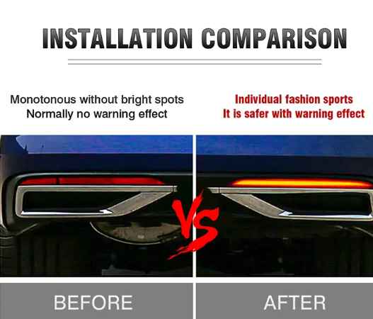  KEEN 12V Car led Rear Bumper Light for VW Volkswagen Bora 2021 Tail Light with Turn Signal Brake Parking Reflector Lamp