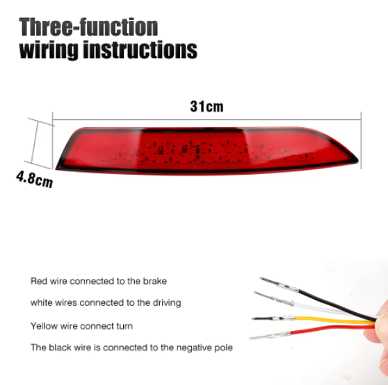   KEEN Car Rear Bumper Reflectors Lights for VW Jetta mk6 A6 Sagitar 2011-2015 Tail Lamp Turn Signal Brake Lights