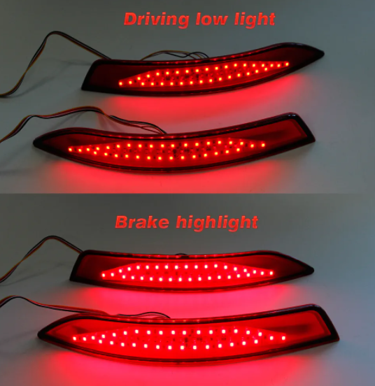   KEEN Car Rear Bumper Reflectors Lights for VW Jetta mk6 A6 Sagitar 2011-2015 Tail Lamp Turn Signal Brake Lights