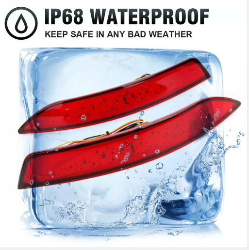   KEEN Car Rear Bumper Reflectors Lights for VW Jetta mk6 A6 Sagitar 2011-2015 Tail Lamp Turn Signal Brake Lights