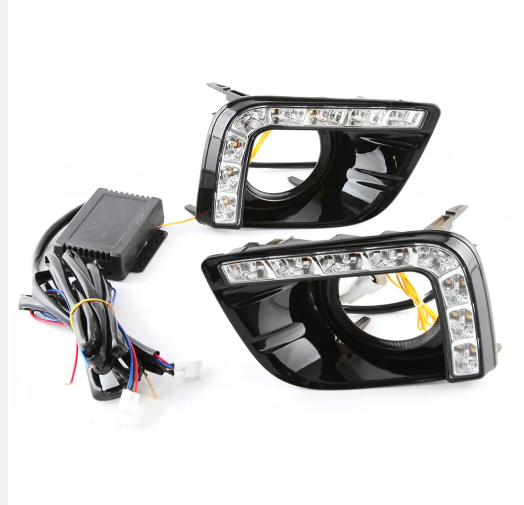 KEEN 3 Functions Headlight Daytime Running Light for Toyota Land Cruiser FJ150 Prado 2013-2014 DRL Driving Fog Light Flow Turn