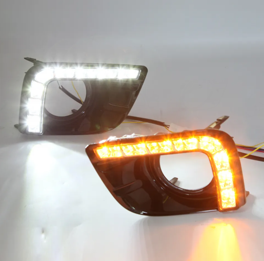 KEEN 3 Functions Headlight Daytime Running Light for Toyota Land Cruiser FJ150 Prado 2013-2014 DRL Driving Fog Light Flow Turn