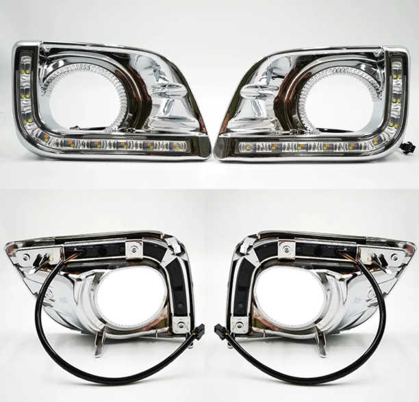KEEN 12V led light for Toyota Prado 2012 Daytime Running Light Fog Lamp Cover Lamp Headlight Turning Signal