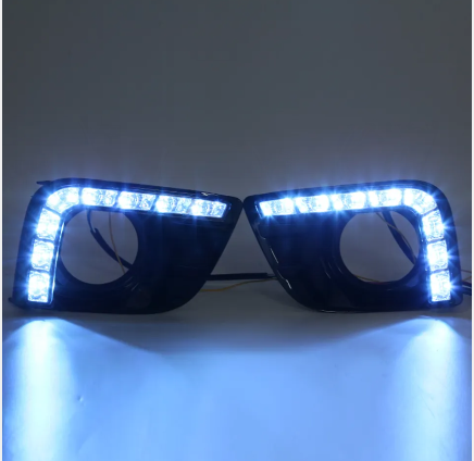 KEEN 3 Functions Headlight Daytime Running Light for Toyota Land Cruiser FJ150 Prado 2013-2014 DRL Driving Fog Light Flow Turn