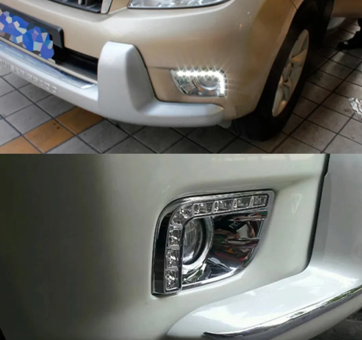 KEEN 12V led light for Toyota Prado 2012 Daytime Running Light Fog Lamp Cover Lamp Headlight Turning Signal