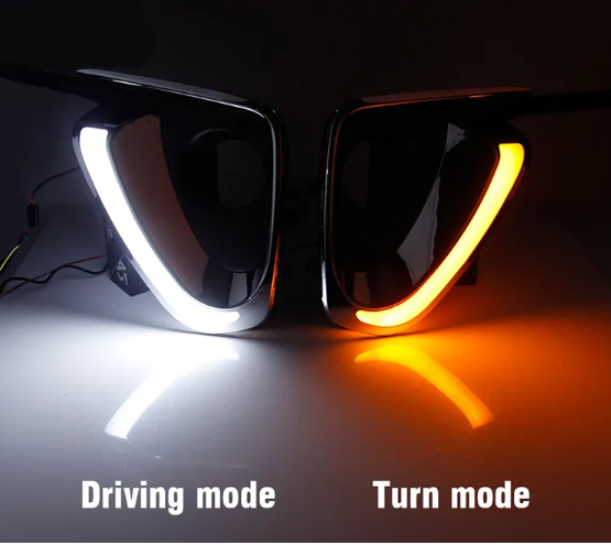 KEEN Popular Car Parts Daytime Running Light for Fortuner 2016-2017 Auto Head Day Lamp LED DRL with Turn Signal