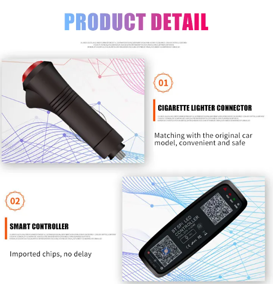  KEEN Car Rear Windshield Decorative Light LED Strip App Remote Control Flash Lamp Interior RGB Atmosphere Ambient Lights