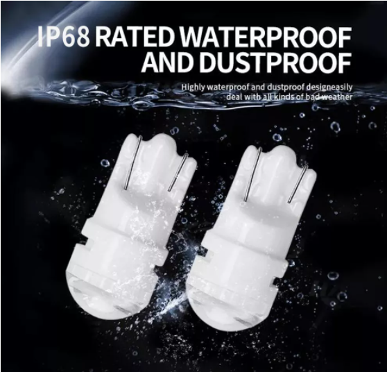 KEEN 12V LED Ceramic T10 Light Bulb Width Clearance Lamp Parking Signal Light w5w 2835 3smd with Lens