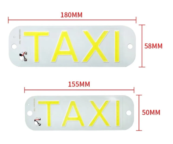 KEEN Universal 12V Taxi Light Led Car Windscreen Cab Indicator Lamp Windshield COB Taxi Warning Signal Light