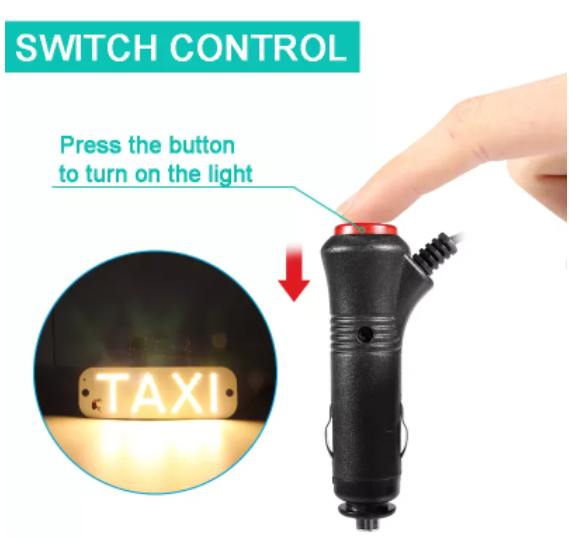 KEEN Universal 12V Taxi Light Led Car Windscreen Cab Indicator Lamp Windshield COB Taxi Warning Signal Light