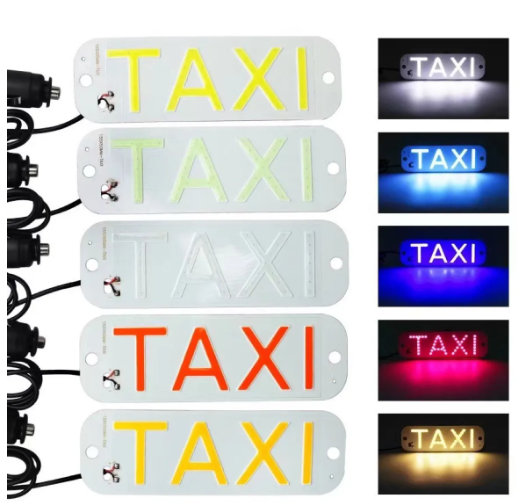 KEEN Universal 12V Taxi Light Led Car Windscreen Cab Indicator Lamp Windshield COB Taxi Warning Signal Light