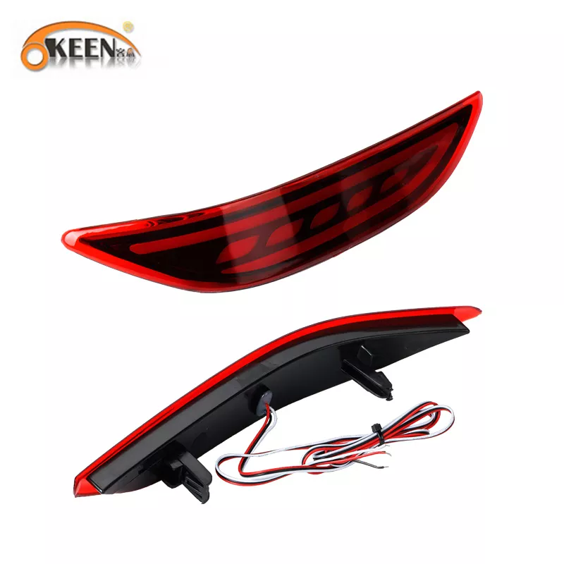  KEEN good quality 8W 12V led rear bumper tail light car strip warning brake stop lighting for Honda City 2015-2016