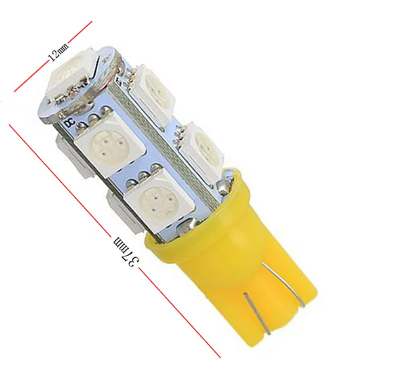 KEEN 12V Led Car Bulb T10 9smd 5050 Led 194 168 192 W5w Auto Wedge Side Tail Parking Lights Bulbs Lamp Clearance Lighting