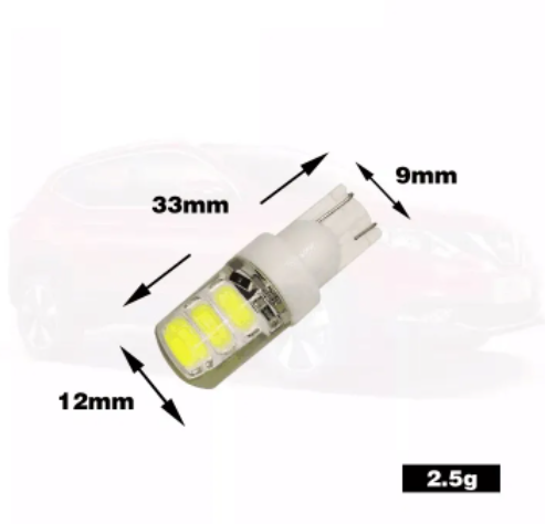  KEEN 12v led Car interior light Bulb W5W 194 168 Silica Gel T10 5630 6smd W5W Silicone Side Lamp Width License Plate Bulbs