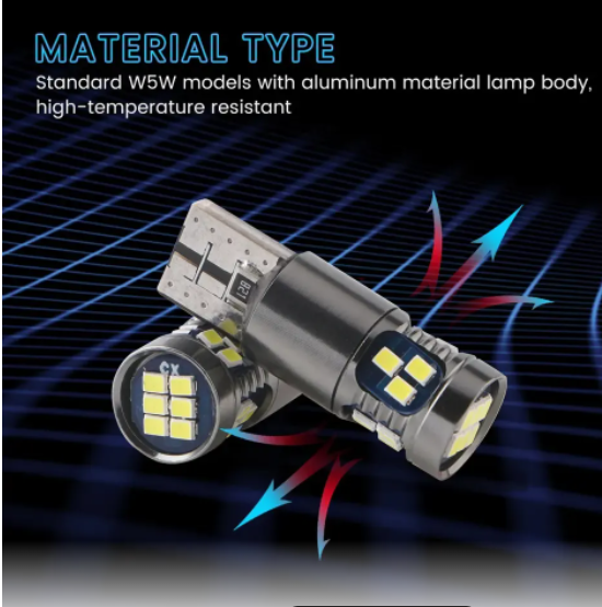  KEEN Aluminum Car T10 2016 18SMD Non Polarity Interior Dome Light W5W 168 194 LED Canbus Clearance Parking Lamp