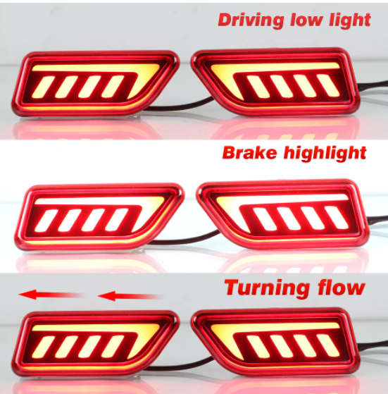  KEEN LED Tail Light for Toyota Ativa Alra Bezza 2020 2021 2022 Rear Bumper Reflector Light Brake Dynamic Turn Signal lamp