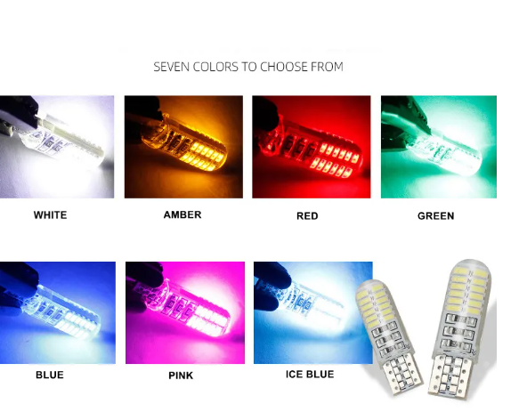    KEEN 12V T10 LED Park Lamps Auto Silicone W5W 3014 24smd Width Clearance Lights Interior Reading Light