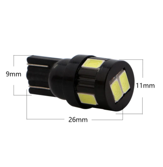  KEEN 12v LED T10 Light Bulb 5630 6smd Car Reading Lamp Clearance Width Lamp W5W 194 168 led Parking Lights