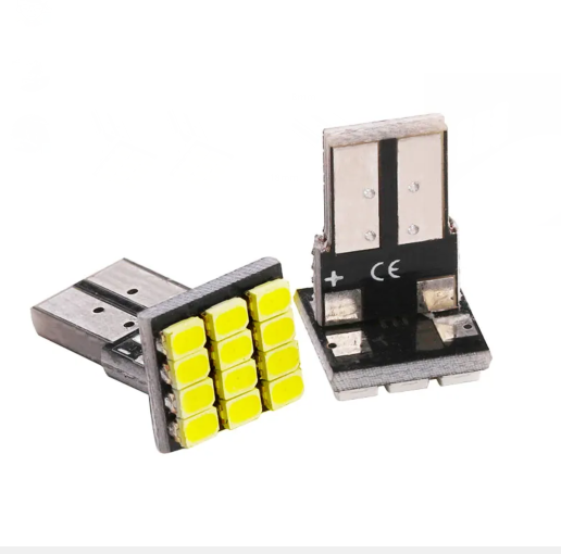  KEEN 12V T10 W5W 12SMD 1206 Wedge LED 194 168 Canbus Car License Plate Light Side Door Lamp Auto Clearance Park Lights